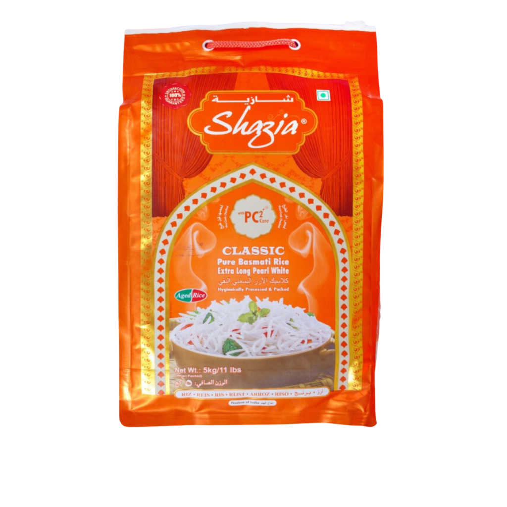 Shazia Classic Basmati Rice 5kg - Jasbro Foods